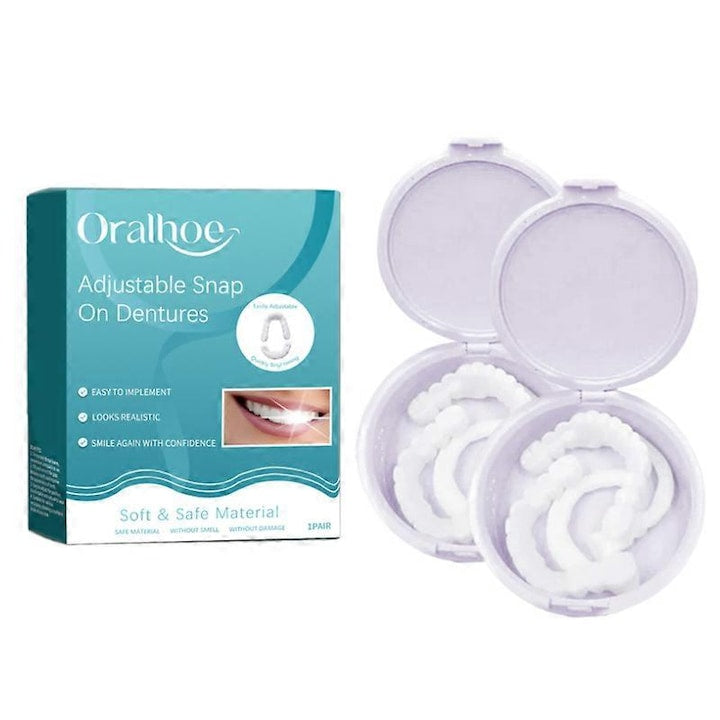Fatete dentare clipsabile  oralhoe  dinti reglabili cu clipsare  2 buc.