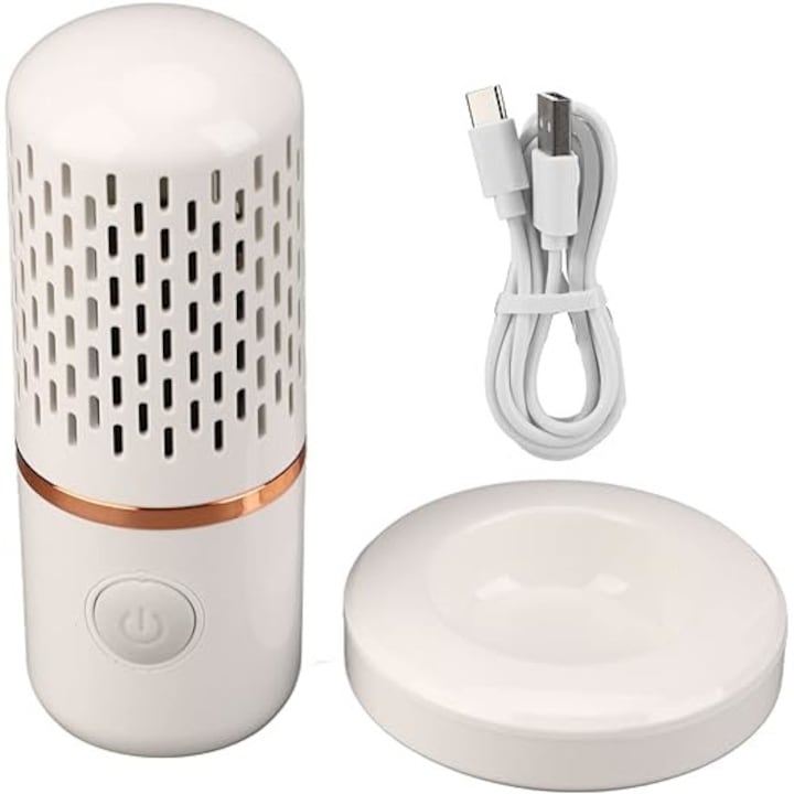 Purificator profesional pentru fructe si legume  stand pentru incarcare  USB  Alb  perfect pentru dezinfectare alimente  Fructe  Legume  Carne  Modern