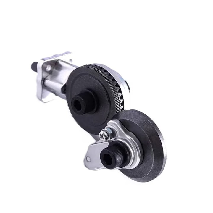 Adaptor Pentru Bormasina Cu Role Pentru Taiat Tabla  Aluminiu  Otel  Cupru  Fier  1/4"  Argintiu