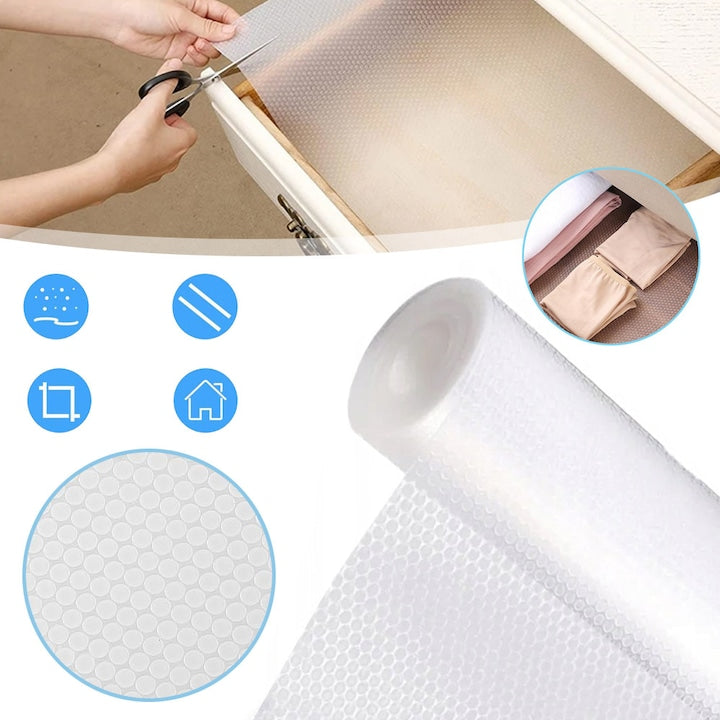 Captuseli pentru Sertare  CHOOLY  60x600cm  Neaderente  Transparent