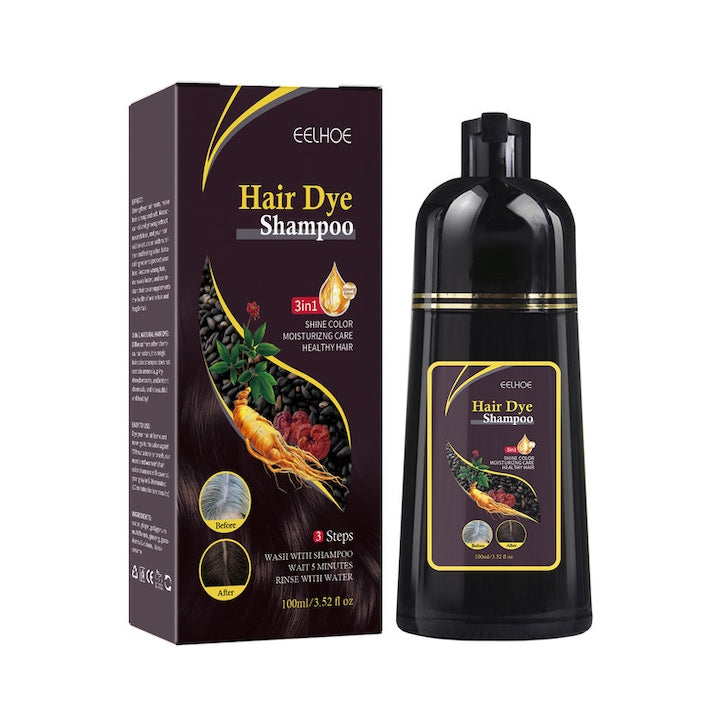 Sampon nuantator  EELHOE  Pentru par grizonat  Maro natural  100ml