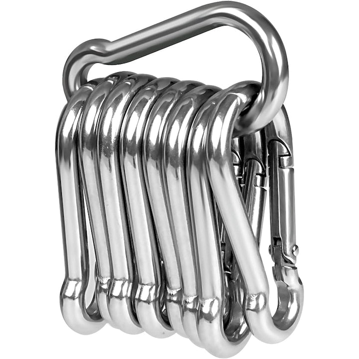 Set 10 Carabine  otel 4mm  Arginitiu