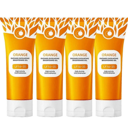 Gel exfoliant cu enzime de portocale  netezire  strangere a porilor  gel exfoliant peeling  4 bucati