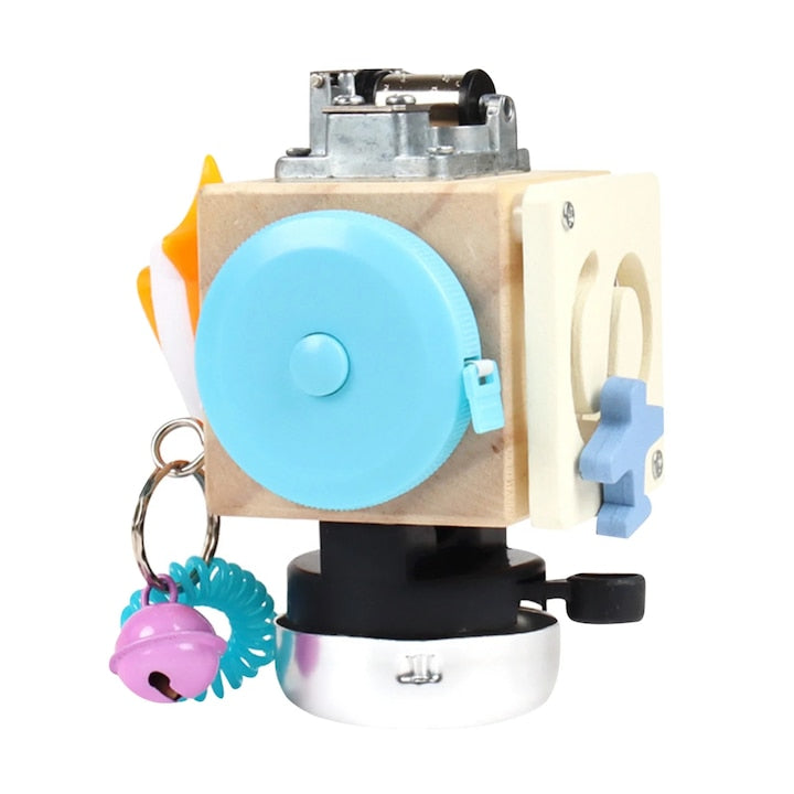 Cub Montessori activitati educative YANYXR lemn multicolor