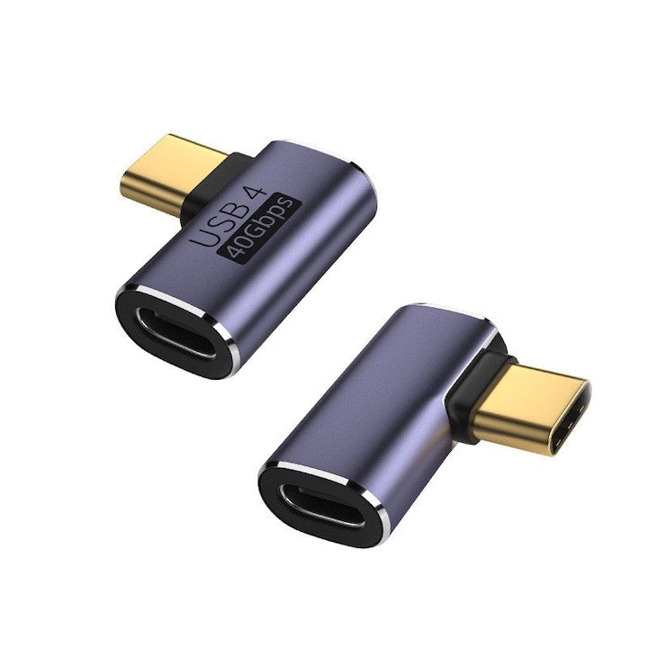 Set of 2 JENUOS USB Type-C Adapters, 40Gbps, 100W Charging, Blue