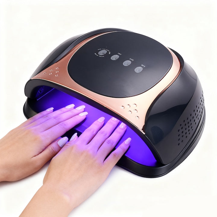 256W UV LED Nail Lamp JFYU Professional Lamp 4 Timer Settings Automatic Sensor Touch Screen Professional Lamp 57 LEDs Infrared Sensor For Nail Salon Home Use Black
