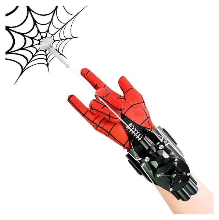 Jucarie Spider-Man cu lansator de panza  ZOUN  jucarie interactiva  electrica  pentru jocuri de rol  cu functie de lansare a panzei  incarcare USB  multicolora