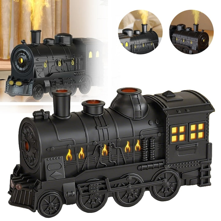 Difuzor De Uleiuri Esentiale 300ml Umidificator Cu Ceata Rece Tip Tren  Difuzor De Tren Cu Abur  Difuzor Silentios Pentru Aromaterapie Cu Lumina De Noapte  2 Moduri De Ceata  Pentru Birou In Dormitor