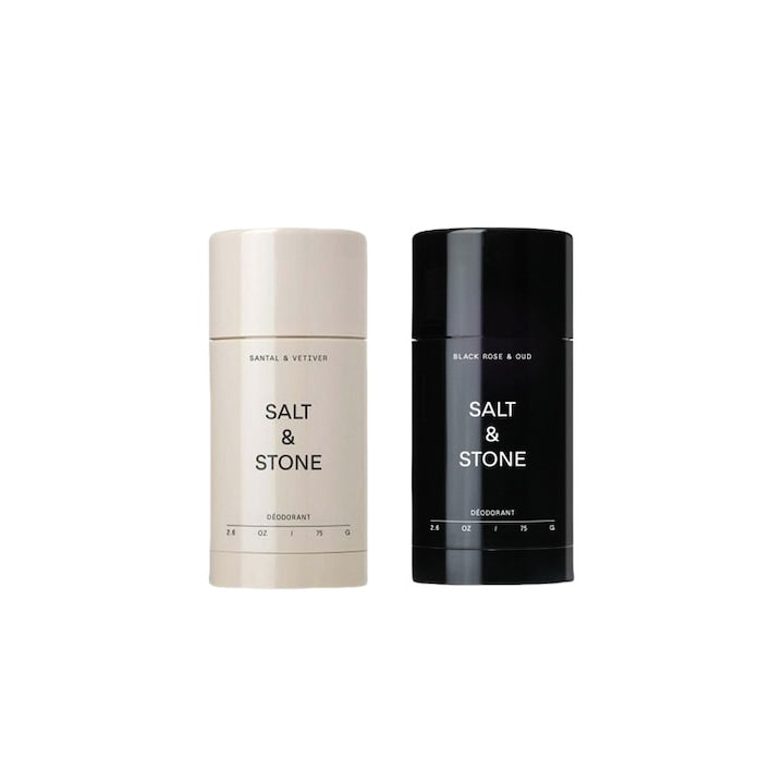Set 2x Deodorant stick  note de santal si vetiver + note de trandafir negru si lemn  75g