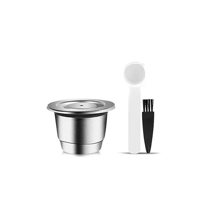 Reusable stainless steel coffee capsule, Nespresso compatible, easy to clean