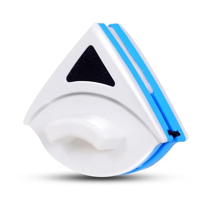 Double-sided magnetic window cleaner 13.5x16x6cm blue 3-8mm glass
