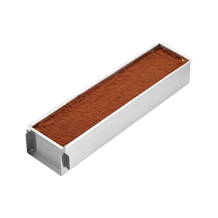 Tava dreptunghiulara pentru copt  otel inoxidabil  40x15.7x6cm  argintiu
