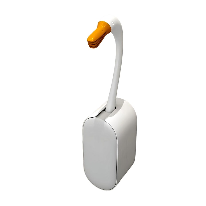 Perie WC din silicon  Wacorresi  design creativ  suport de perete  Alb