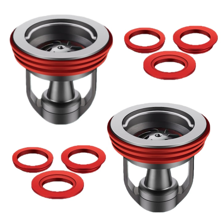 Set 2 piese supapa de drenaj si prevenire a mirosurilor  Fantasy  45*45*48mm  Suitable for diameters 40-42mm  pipes 50/70  Miez solid din cupru  etans la scurgeri  Conectare si utilizare