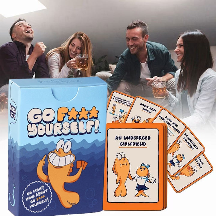 Joc de carti pentru petreceri  ZOUN  Go F Yourself!  Jocul de carti pentru adulti pe care ti l-ai dorit dintotdeauna  2+ jucatori  52 de carti  13 perechi unice  perfect pentru reuniuni  Revelion  petreceri sau cadouri  engleza