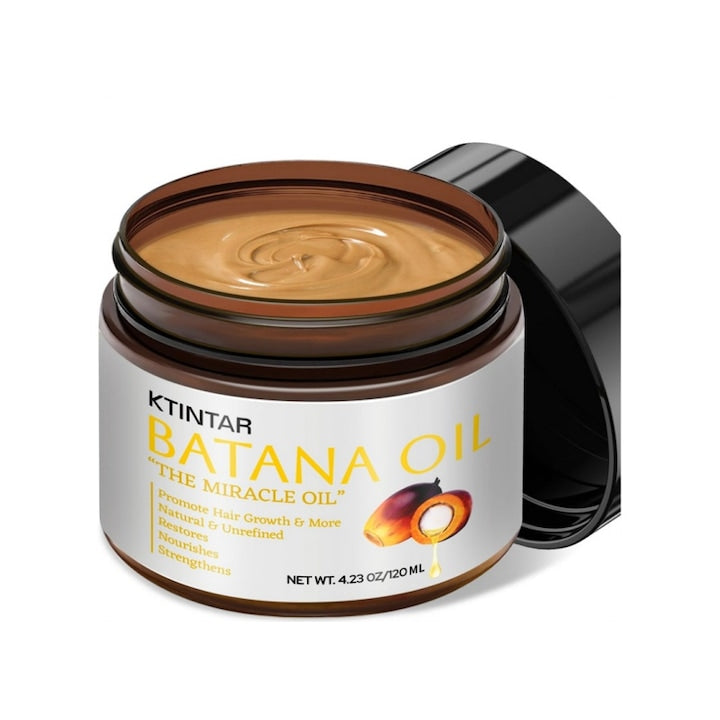 Ulei Batana  presat la rece  100% natural  stimuleaza cresterea si regenerarea parului  promoveaza cresterea parului  previne caderea parului  elimina varfurile despicate  intareste grosimea parului  120 ml