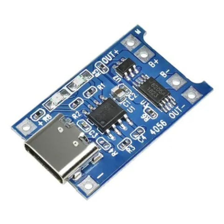Modul incarcare Li-Ion  Li-pol  TP4056  cu mufa USB-C