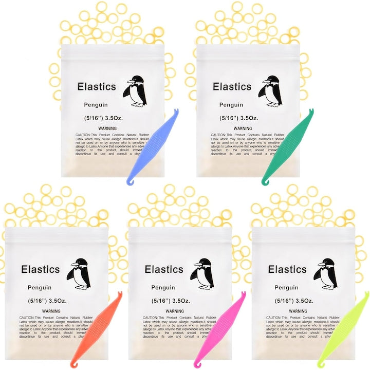 Set 100 elastice pentru aparatul dentar  pentru tratamentul de ortodontie dentara  usor de transport si de utilizare  plastic