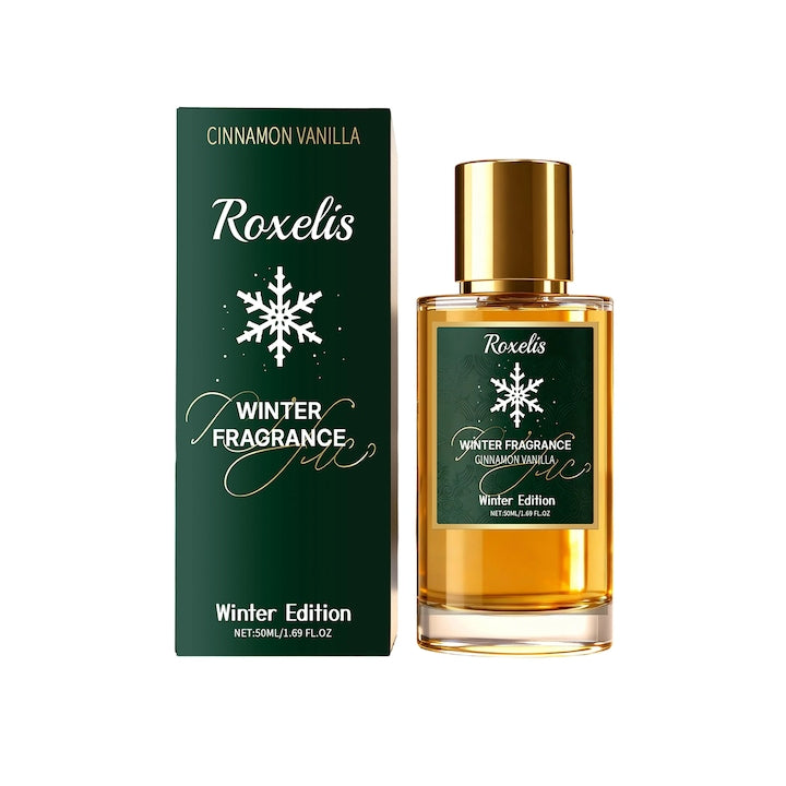 Parfum femei cu nota de scortisoara si vanilie  Roxelis  50 ml  miros persistent  portabil