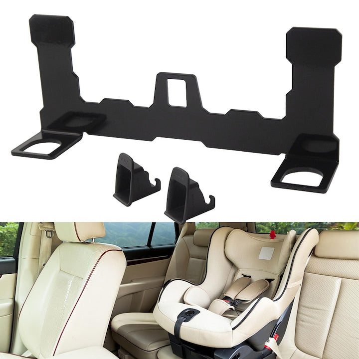 Suport universal de montare ISOFIX pentru masina  suport de montare pentru scaun de siguranta pentru copii  suport de blocare pentru interfata ISOFIX  nu zgaria scaunul auto  design prietenos cu parintii  usor de instalat  WALALLA  negru