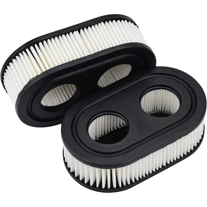 Set 2 filtre pentru masina de tuns iarba  Compatibil cu Briggs/Stratton  Negru/Alb