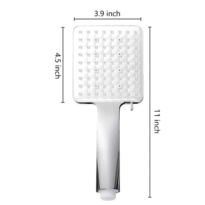 Cap de dus tip ploaie  6 moduri de pulverizare  crom  28 8x15x5cm