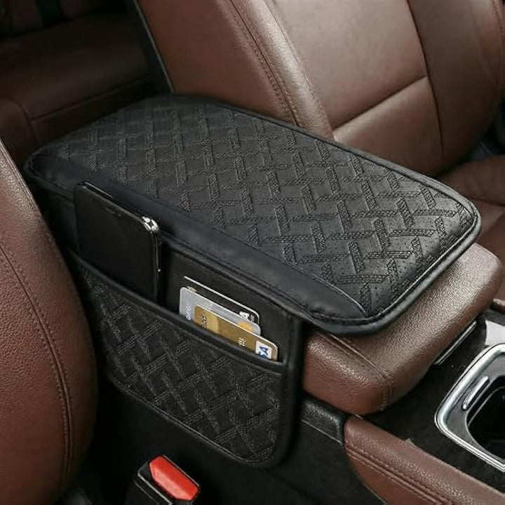 Husa cotiera auto  piele PU  burete memorie  buzunare laterale  31x17.5cm
