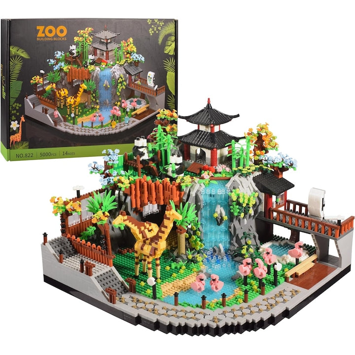 Walalla Zoo-themed Building Block Set suitable for boys, girls, teens, and adults aged 14+. 5000 pieces. A perfect gift for family and friends.