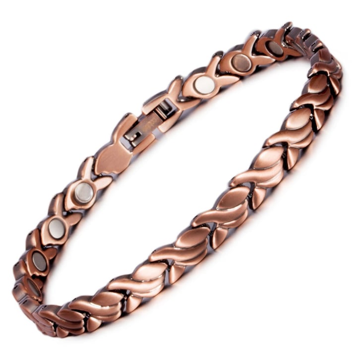RASK - Magnetic Bracelet Adjustable Patinated Copper Unisex