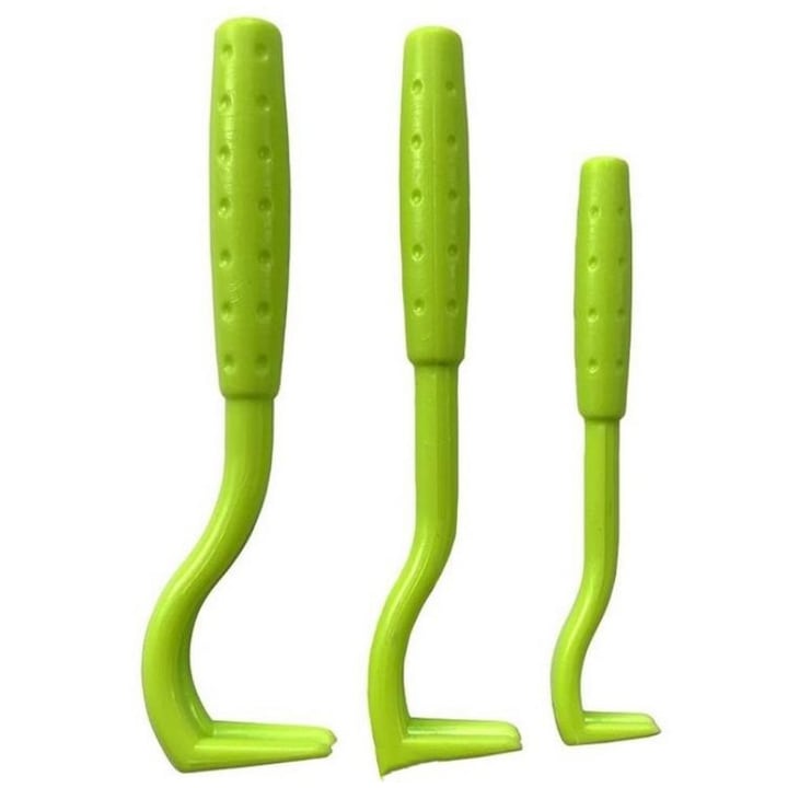 Set 3 instrumente de indepartare capuse  Sunmostar  Plastic  Verde