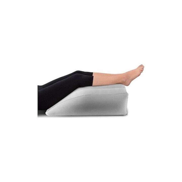 Perna pentru picioare  perna gonflabila  ergonomic  gri  compacta