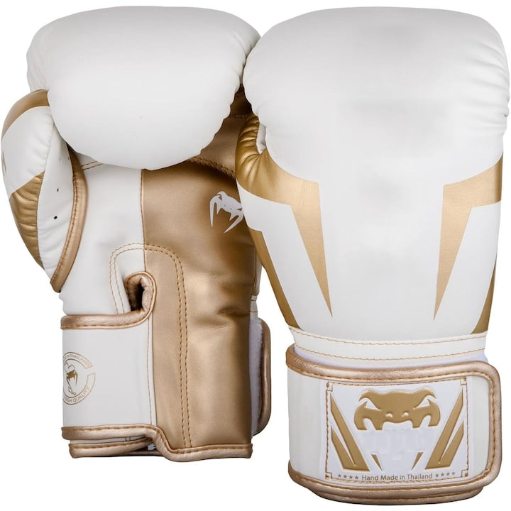 Manusi de box  Hggzeg  Manusi de antrenament box  Rezistent la abraziune  Absorbant de transpiratie si respirabil  Design cu velcro si design ergonomic  Pentru box  sac de nisip  muay thai  taekwondo si sanda antrenament  Piele PU/Latex  12 Oz  Alb