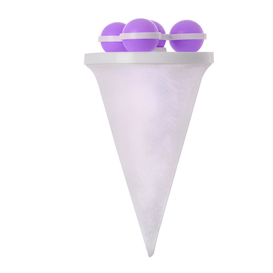 Filtru de Scame Reutilizabil pentru Masina de Spalat  Profesional  Compact  Forma de Con  Elimina Scame  Par  Mirosurile Neplacute si Bacteriile  Mov  Neo™