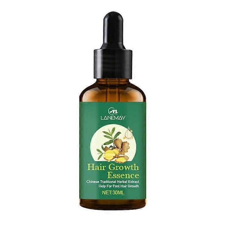 Ser pentru cresterea parului cu ulei de ghimbir  30ml  ingrediente naturale  anti-cadere  imbunatateste calitatea parului