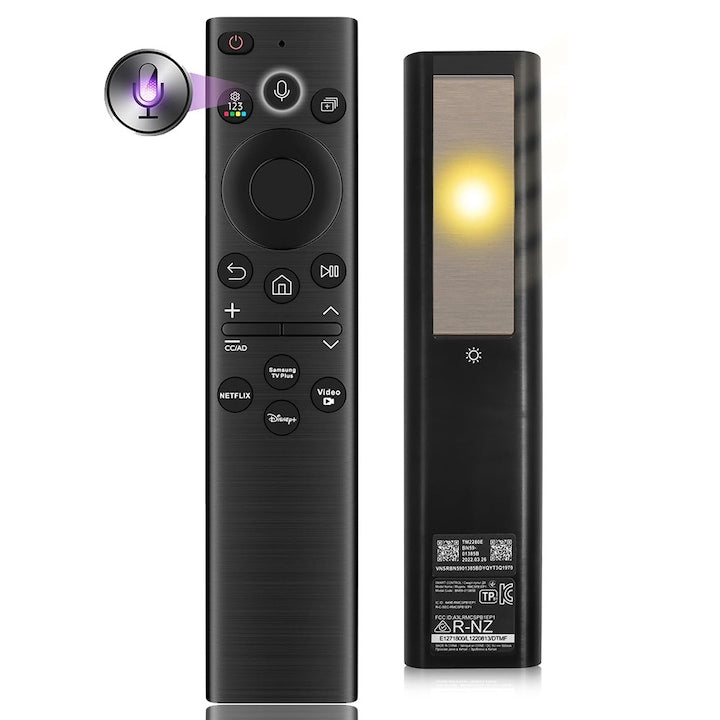 Telecomanda vocala universala pentru TV Samsung  BN59-01385A  Bluetooth  1M  Alimentare duala(baterie + solara)  LCD/LED  Negru