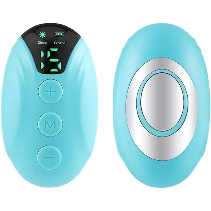Dispozitiv inteligent de stimulare a somnului  Rqiurpn  pentru adulti  Mod Silentios  Portabil  micro-curent  anti insomnie  ajutor pentru dormit  ameliorarea anxietatii  stimularea pulsului  USB