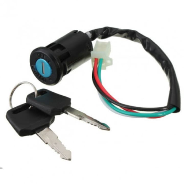 Universal Scooter ATV Pocket Bike Start Switch On/Off 4 Wires Female Connector
