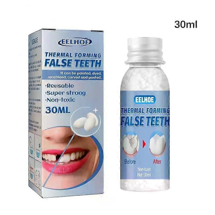 Set adeziv pentru proteze dentare  30g  reparare temporara din rasina  unisex  pentru petreceri Halloween