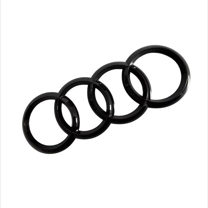 Emblema portbagaj Audi A1 A3 A4 A5 A6 Q7  192 mm  negru lucios