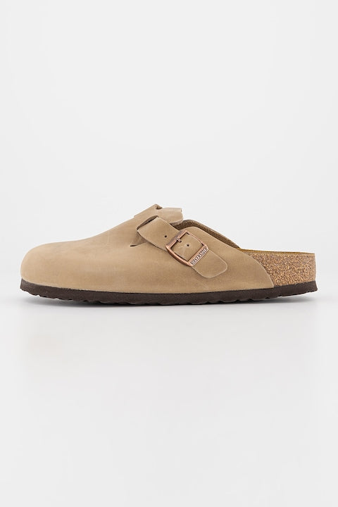 Birkenstock - Saboti unisex de piele Boston  Maro camel deschis  39 12 rate cu 0% dobândă