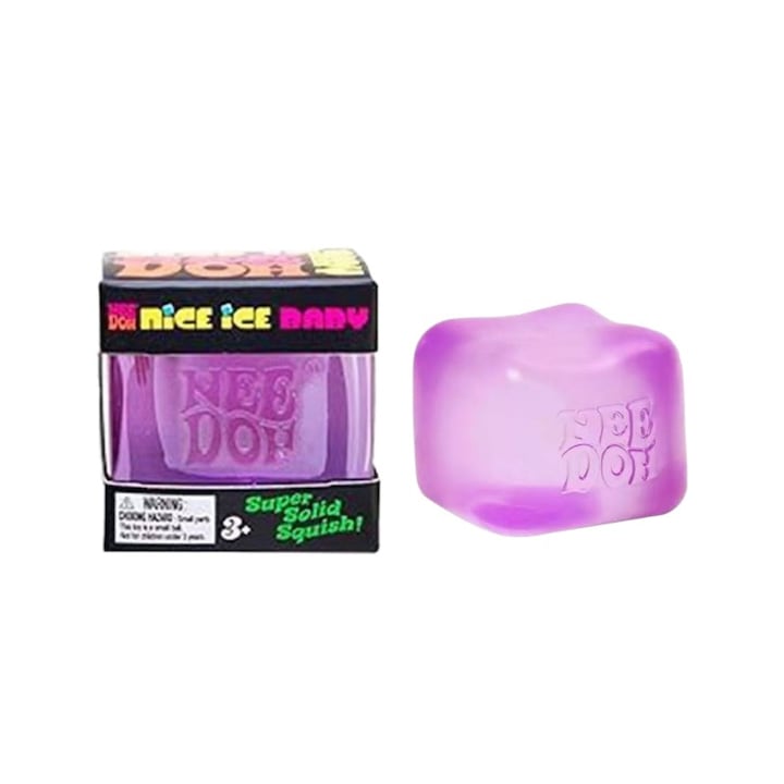 Jucarie interactiva NeeDoh  cub de stres  9 cm  mov
