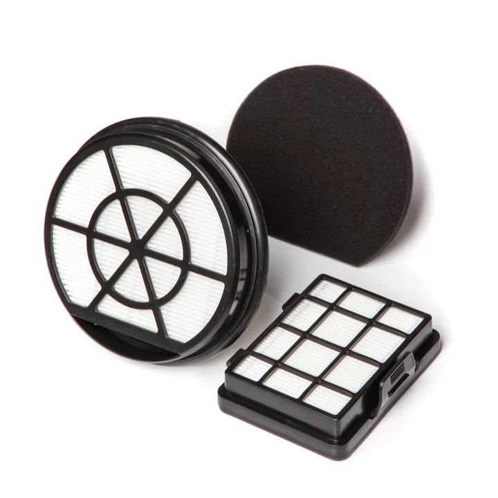 Set 2 filtre EPA 12 si burete compatibil cu gama de aspiratoare fara sac Bosch  GS05  AjieQaQ  Filtru De Protectie A Motorului + Filtru Hepa  plastic