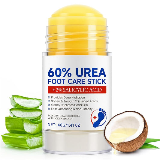 Crema pentru picioare cu 60% uree si 2% acid salicilic  hidratanta si reparatoare  potrivita pentru picioare  maini  coate si genunchi uscate si crapate  40 g
