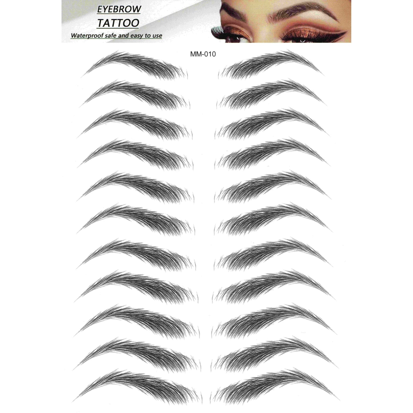 Kit Tatuaj Temporar Sprancene 4D Impermeabil