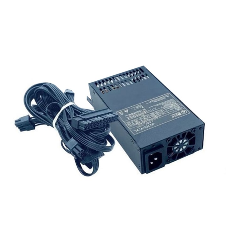 Sursa PC modulara 400W  negru  metal  compacta  1U