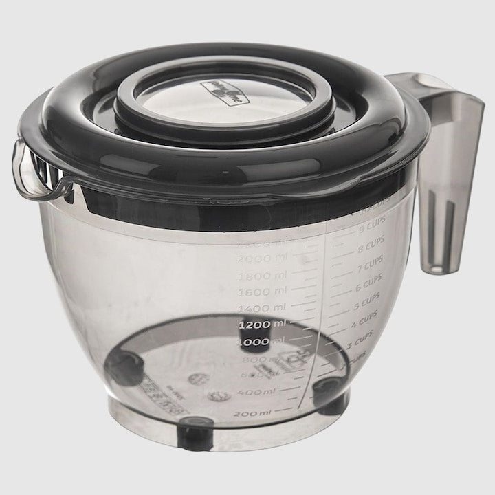 Bol De Amestecare Cu Capac  Orion  Gri  Capacitate 2.5 L  24.5x19x16 cm  Material Plastic  Capac Cu Doua Parti  Picioare Antiderapante  Materiale De Inalta Calitate  Gri