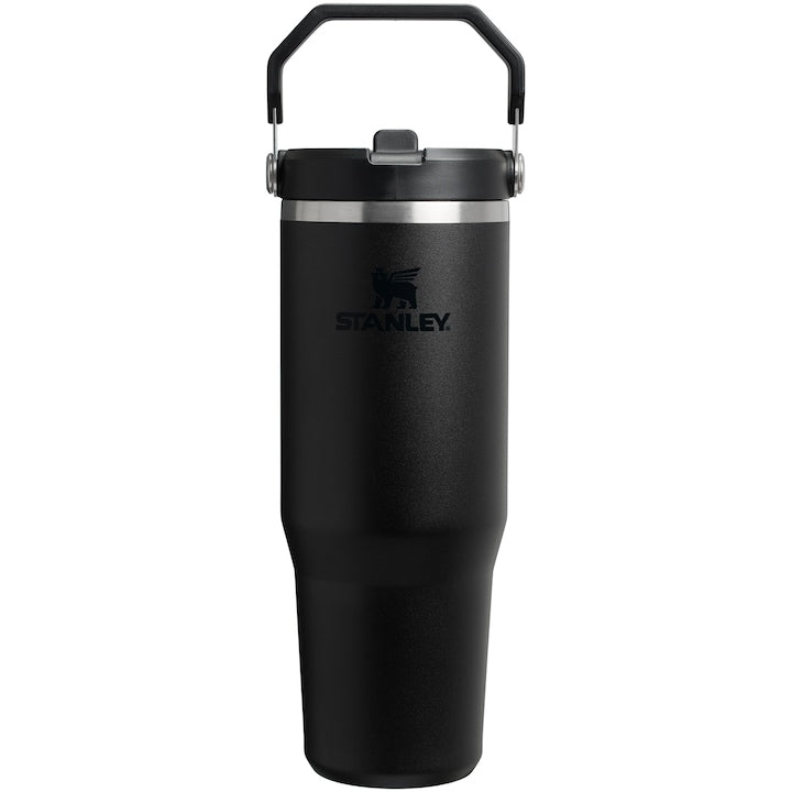 Cana termos cu pai pliabil Stanley The IceFlow Flip Straw 2.0 Tumbler 0.89L  10-12043-071  negru