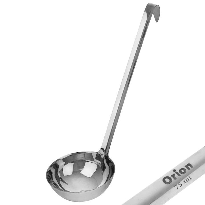 Ladle Orion, Capacity 75 ml, Hanging Loop, Stainless Steel, Silver