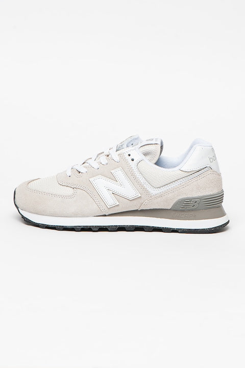 New Balance - 574 Suede-Trim Sneakers Sand Brown Off-White 6-12 installments with 0% interest