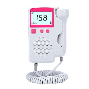 Monitor fetal Doppler pentru monitorizare functii vitale fat intrauterin  detectarea batailor inimii/pulsului fatului  ascultare sunete din burtica   pentru gravide  portabil